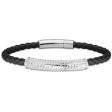 Men s Bracelet Police PEJGB2119601 Leather 19 cm Online