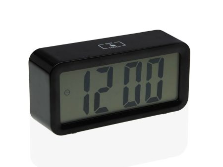 Alarm Clock Versa Black Metal 3,9 x 6,5 x 13,4 cm Online Sale