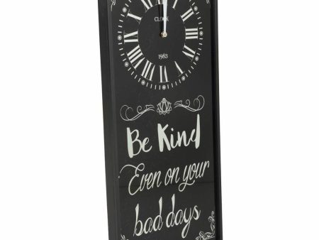 Wall Clock Alexandra House Living Black Glass Iron MDF Wood 76 x 3 x 36 cm Online