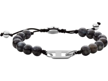 Men s Bracelet Diesel BEADS Stainless steel Discount