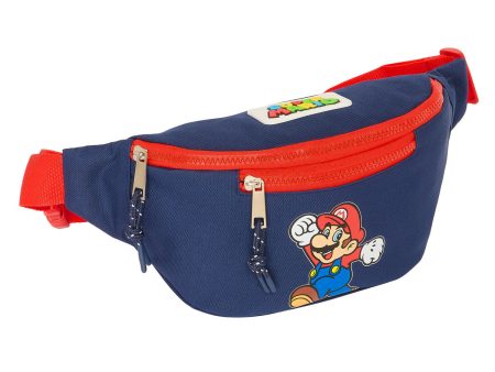 Belt Pouch Super Mario World Navy Blue 23 x 12 x 9 cm Cheap